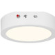 Slim Color Selectable Emergency Battery Backup LED Flush Mount (20881LEDCSEM-WH/ACR)