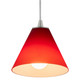 Martini One Light Pendant (28004-1C-BS/RED)