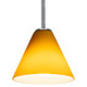 Martini One Light Pendant (28004-1R-BS/AMB)