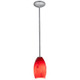 Merlot One Light Pendant (28011-1R-BS/RUSKY)
