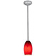 Merlot One Light Pendant (28011-1R-BS/RUSKY)