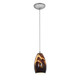 Access - 28012-1C-BS/ICA - One Light Pendant - Champagne - Brushed Steel