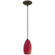 Champagne One Light Pendant (28012-1C-ORB/RED)