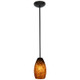 Champagne One Light Pendant (28012-1R-ORB/BRST)