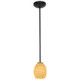 Brandy FireBird One Light Pendant (28023-1R-ORB/WHTFB)