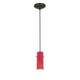 Access - 28030-1C-ORB/RED - One Light Pendant - Cylinder - Oil Rubbed Bronze