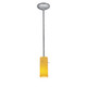 Access - 28030-1R-BS/AMB - One Light Pendant - Cylinder - Brushed Steel