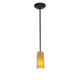 Access - 28033-1R-ORB/CLAM - One Light Pendant - Glass'n Glass Cylinder - Oil Rubbed Bronze