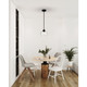 Vintage LED Pendant (28103LEDDLP-MBL/CLR)