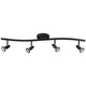 Cobra LED Wall or Ceiling Spotlight Bar (52204LEDDLP-BL)