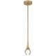 Access - 62115LEDDCS-ABB/CRY - LED Pendant - Georgia - Antique Brushed Brass