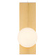 Euro LED Wall Sconce (62336LEDDLP-GLD/OPL)
