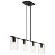 Oslo LED Linear Pendant (62586LEDDLP-MBL/CLR)