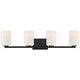 Sienna Four Light Vanity (62624-MBL/OPL)