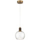 Access - 63142LEDD-ABB/SDG - LED Pendant - Port Nine Burgundy - Antique Brushed Brass