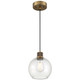 Access - 63142LEDDLP-ABB/CLR - LED Pendant - Port Nine Burgundy - Antique Brushed Brass