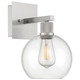 Port Nine Burgundy LED Wall Sconce (63145LEDDLP-BS/CLR)
