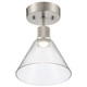 Port Nine Martini LED Semi-Flush Mount (63146LEDD-BS/CLR)