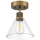 Port Nine Martini LED Semi Flush Mount (63146LEDDLP-ABB/CLR)