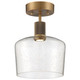 Access - 63147LEDD-ABB/SDG - LED Semi-Flush Mount - Port Nine Chardonnay - Antique Brushed Brass