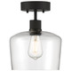 Port Nine Chardonnay LED Semi Flush Mount (63147LEDDLP-MBL/CLR)