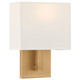 Access - 64061LEDDLP-ABB/WH - LED Wall Sconce - Mid Town - Antique Brushed Brass
