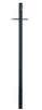 Acclaim Lighting - 96-320BK - Post With Photocell And Cross Arm - Direct Burial Lamp Posts - Matte Black