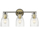 Acclaim Lighting - IN40005ORB - Three Light Vanity - Shelby - Oil Rubbed Bronze and Antique Brass