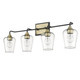 Gladys Four Light Vanity (IN40083BK)