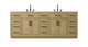 Elegant Lighting - VF29784DMHB - Bathroom Vanity - Alden - Honey Brown