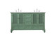 Elegant Lighting - VF30560DVM - Double Bathroom Vanity - Rhodes - vintage mint