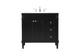 Elegant Lighting - VF31836BK - Single Bathroom Vanity - Bennett - black