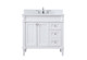 Elegant Lighting - VF31836WH-BS - Single Bathroom Vanity - Bennett - white
