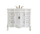 Elegant Lighting - VF38842AW-VW - Single Bathroom Vanity - Oakland - Antique white