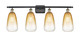 Innovations - 516-4W-BAB-G480-6AM - Four Light Bath Vanity - Ballston - Black Antique Brass
