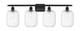 Innovations - 516-4W-BK-G460-7CL - Four Light Bath Vanity - Ballston - Matte Black