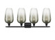 Ballston Four Light Bath Vanity (516-4W-BK-G484-7SL)