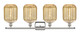 Ballston Four Light Bath Vanity (516-4W-PN-G460-7ME)