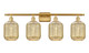 Innovations - 516-4W-SG-G460-7ME - Four Light Bath Vanity - Ballston - Satin Gold