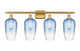 Innovations - 516-4W-SG-G484-7SB - Four Light Bath Vanity - Ballston - Satin Gold
