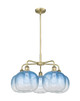 Innovations - 516-5CR-AB-G481-10SB - Five Light Chandelier - Ballston - Antique Brass