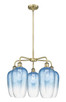 Innovations - 516-5CR-AB-G484-7SB - Five Light Chandelier - Ballston - Antique Brass
