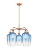 Innovations - 516-5CR-AC-G484-7SB - Five Light Chandelier - Ballston - Antique Copper