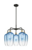 Innovations - 516-5CR-BAB-G484-7SB - Five Light Chandelier - Ballston - Black Antique Brass
