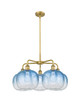 Innovations - 516-5CR-BB-G481-10SB - Five Light Chandelier - Ballston - Brushed Brass