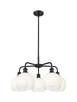 Innovations - 516-5CR-BK-G483-8OP - Five Light Chandelier - Ballston - Matte Black