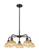 Innovations - 516-5CR-OB-NBD2-75-NAT - Five Light Chandelier - Ballston - Oil Rubbed Bronze
