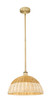 Innovations - 616-1S-BB-NBD2-16-NAT - One Light Mini Pendant - Edison - Brushed Brass