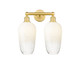 Innovations - 616-2W-SG-G484-7OP - Two Light Bath Vanity - Edison - Satin Gold