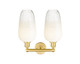 Edison Two Light Bath Vanity (616-2W-SG-G484-7OP)